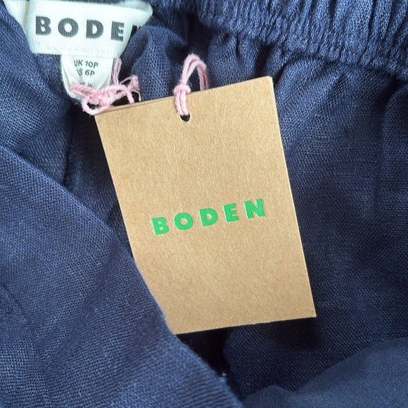 Boden Navy Blue Hampstead Linen Trousers 6P - Picture 11 of 15